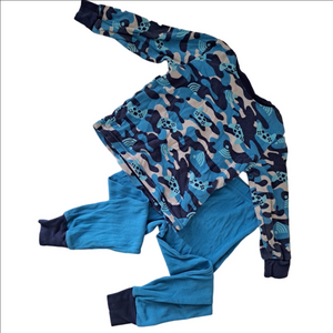 3/15$ Kirkland Blue and Navy Video Games Kids Pajama Set 3T